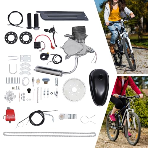 100CC 2-Stroke Gas Motorized Bicycle Engine Kit Black Z7593