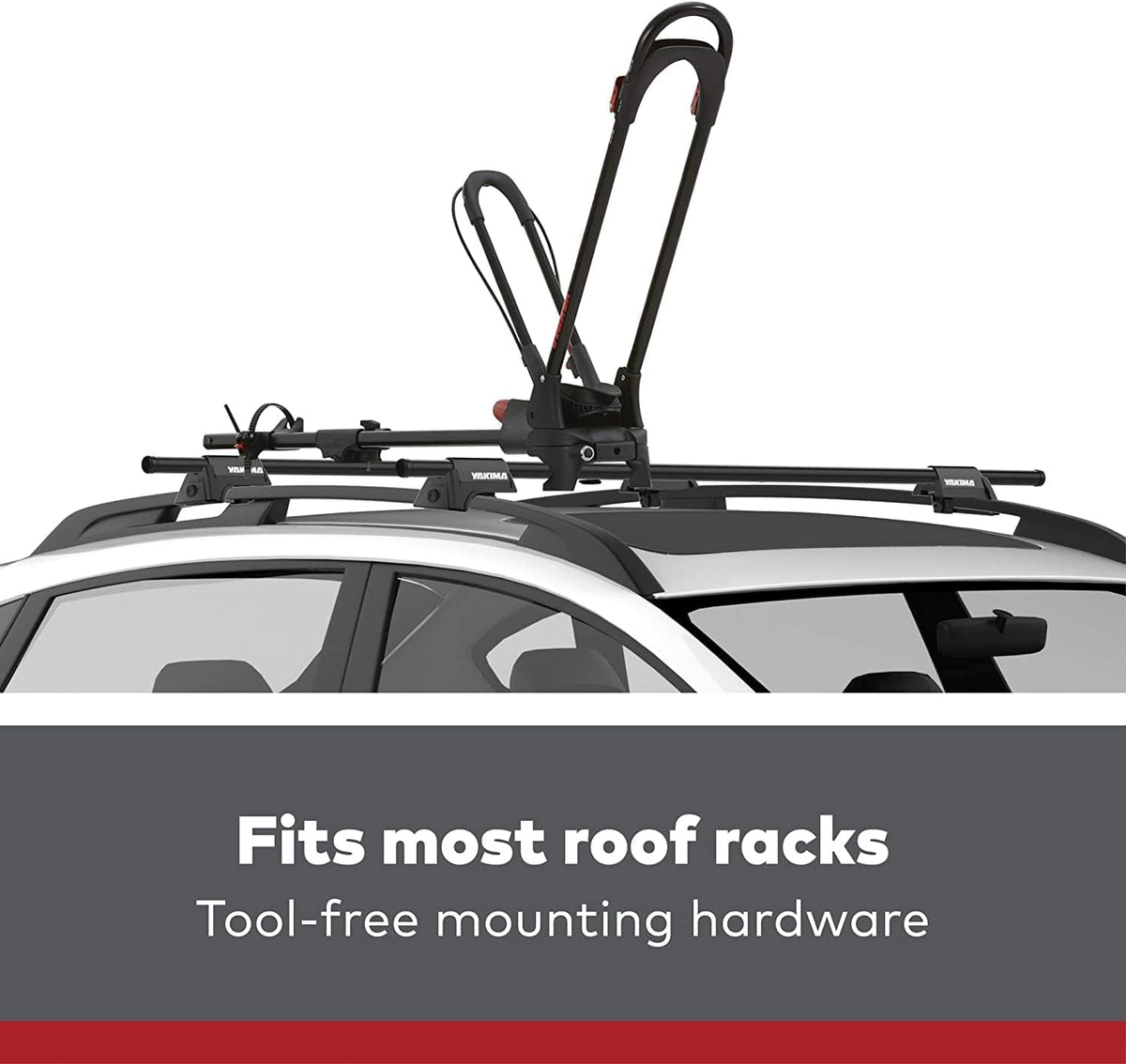 Upright Bike Carrier for Roof Racks, 1 Bike Capacity F29099