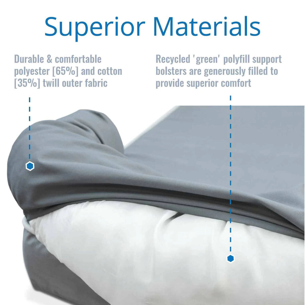 Jumbo Gray Solid Memory Foam Dog & Cat Bed Q956039