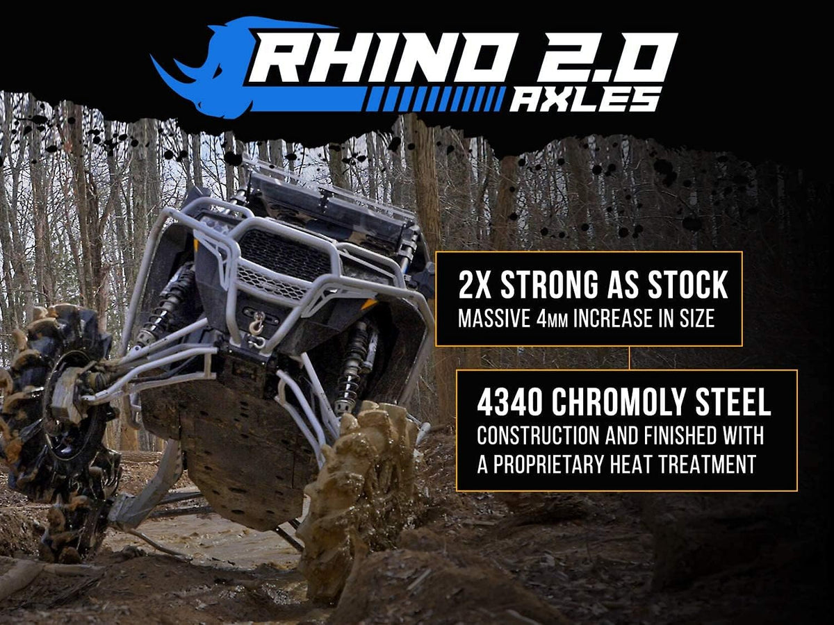 Front Axle for Polaris RZR Trail S 1000 Premium/Ultimate, 4340 Chromoly Steel Q50614