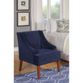 Navy Velvet Accent Chair A7265