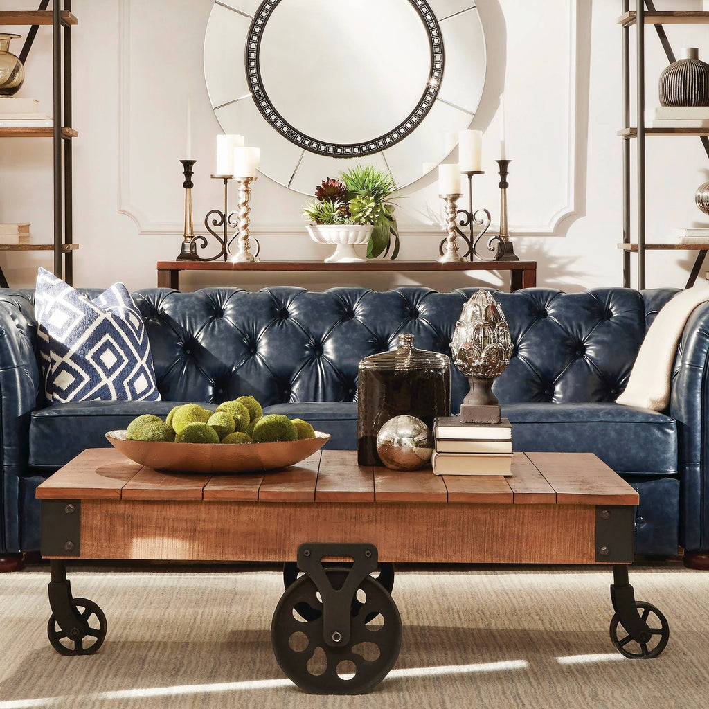 Rustic Industrial Factory Cart Cocktail Table B9932