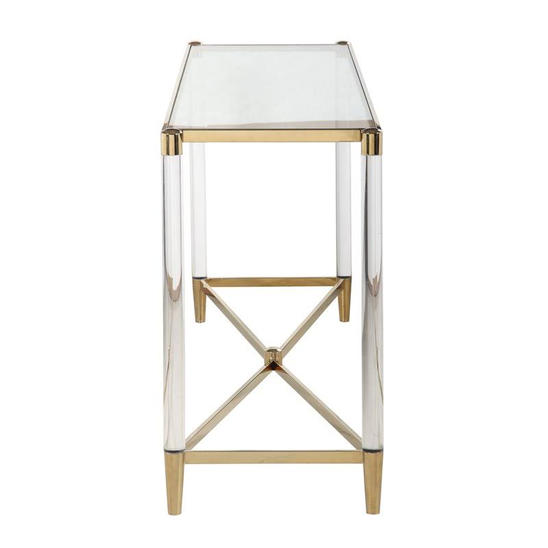 Rectangular Glass Top Sofa Table B243