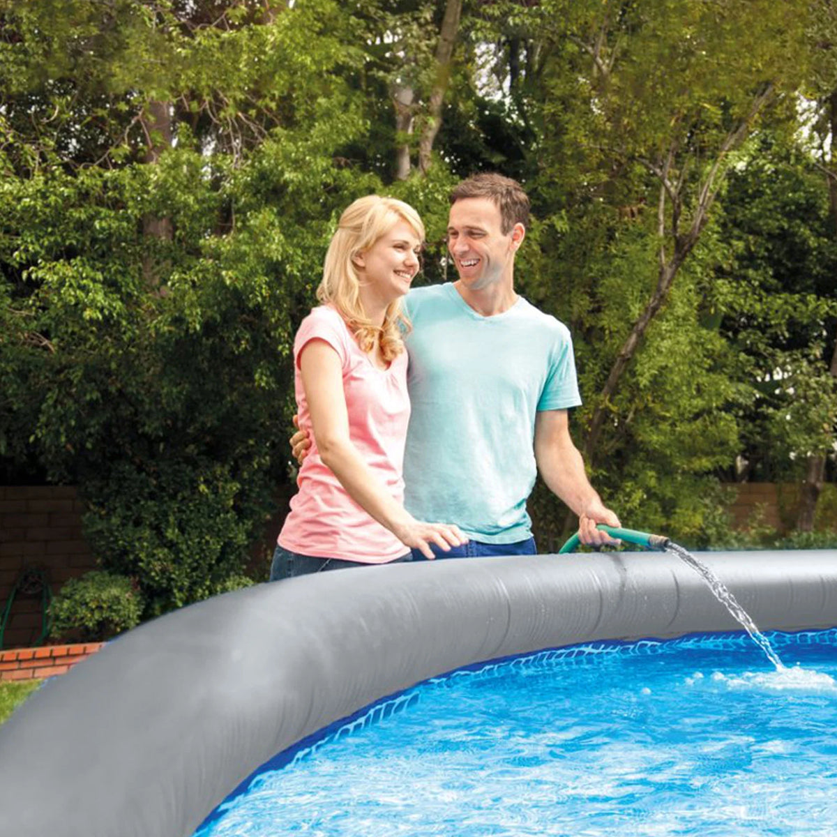 15' x 42 Inflatable Above Ground Swimming Pool Set O8774