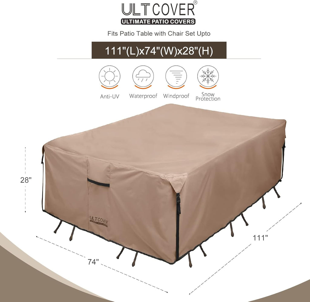 94 inch Waterproof Heavy Duty Patio Table Cover E662777