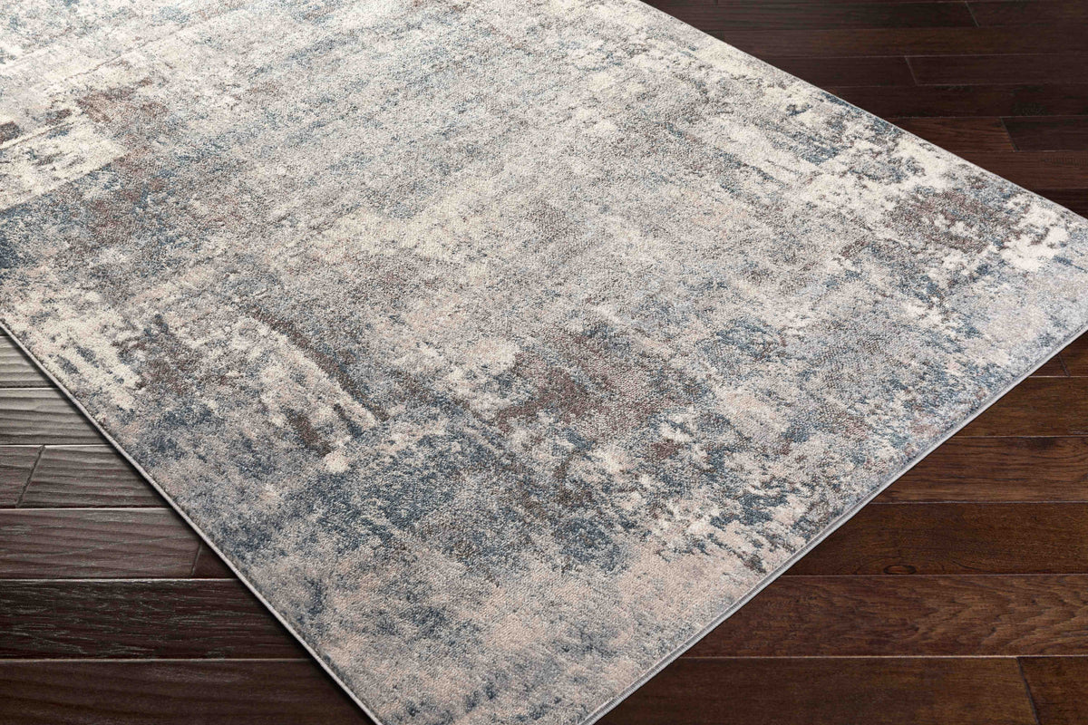7x7 Teal Square Area Rug O262803