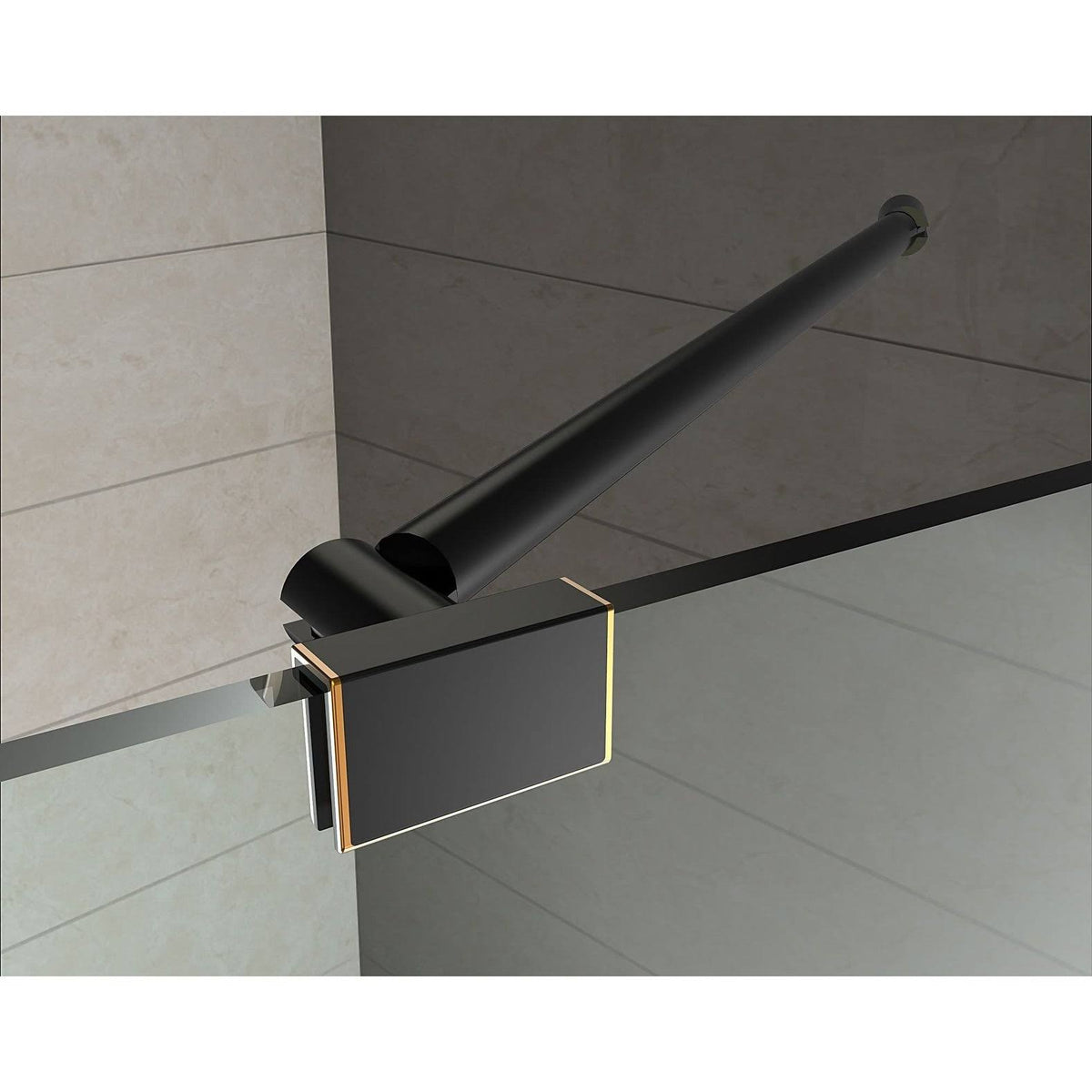 Chrome Frameless Square Shower Enclosure L197354