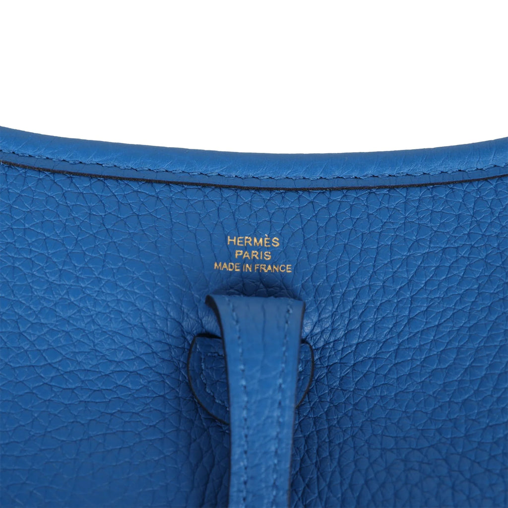 Bleu Zellige Clemence Leather Bag V73288