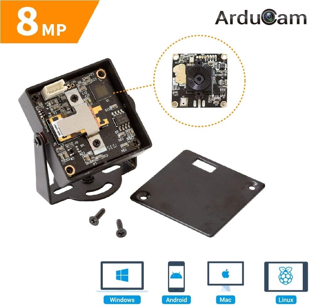 8MP 1080P Auto Focus USB Camera Module with Metal Case and Microphone I39813