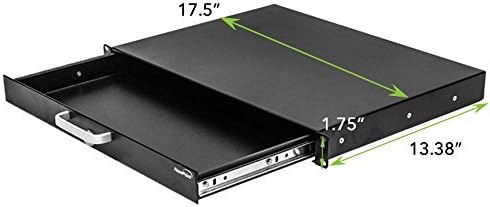 19 Inch Rack Mount Lockable Deep Drawer 1U Pack of 2 Z42813