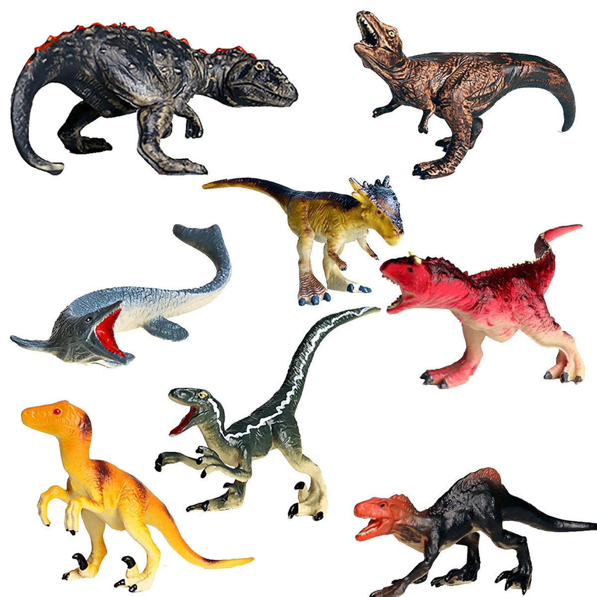 8PCS Simulation Dinosaur Toy Z614083