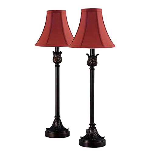 Bronze Buffet Table Lamps Set of 2 M2183