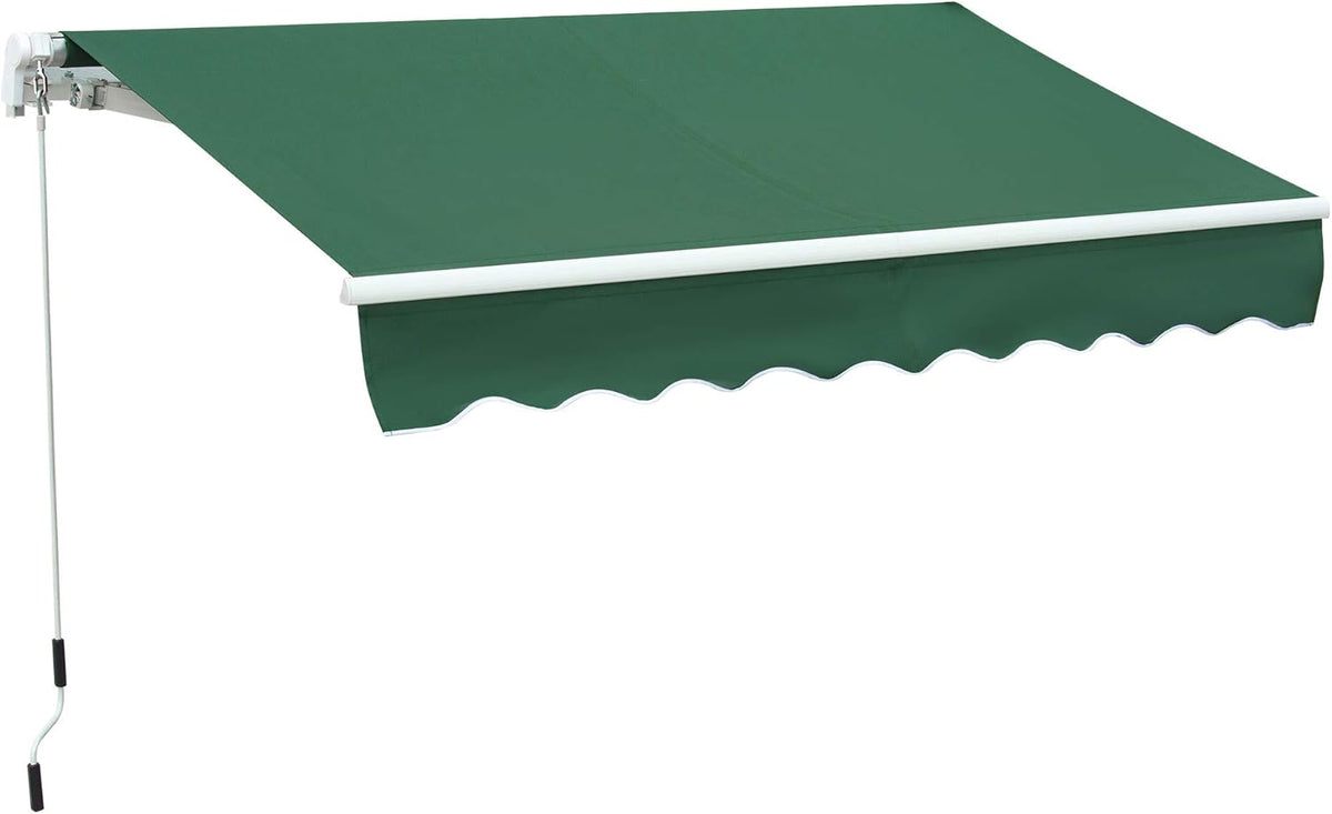 Black Manual Retractable Patio Awning D2767