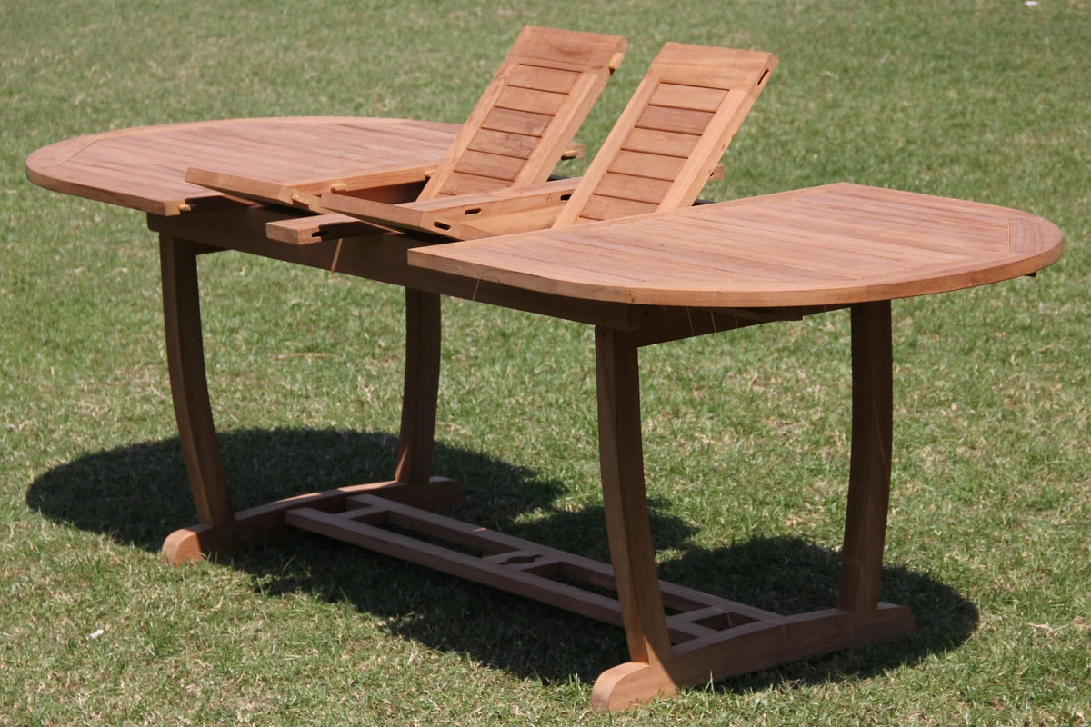 Grade-A Teak 9 Pc 8 Seater Dining Set G809780