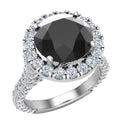 14K White Gold Halo Engagement Ring Z5709