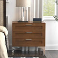 Black 3 Drawer Nightstand W490469