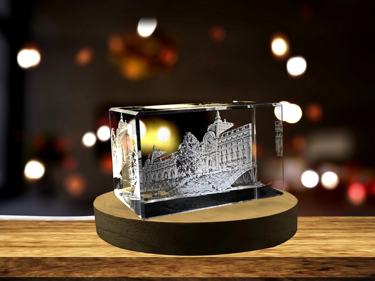 3D Engraved Crystal Keepsake M47480