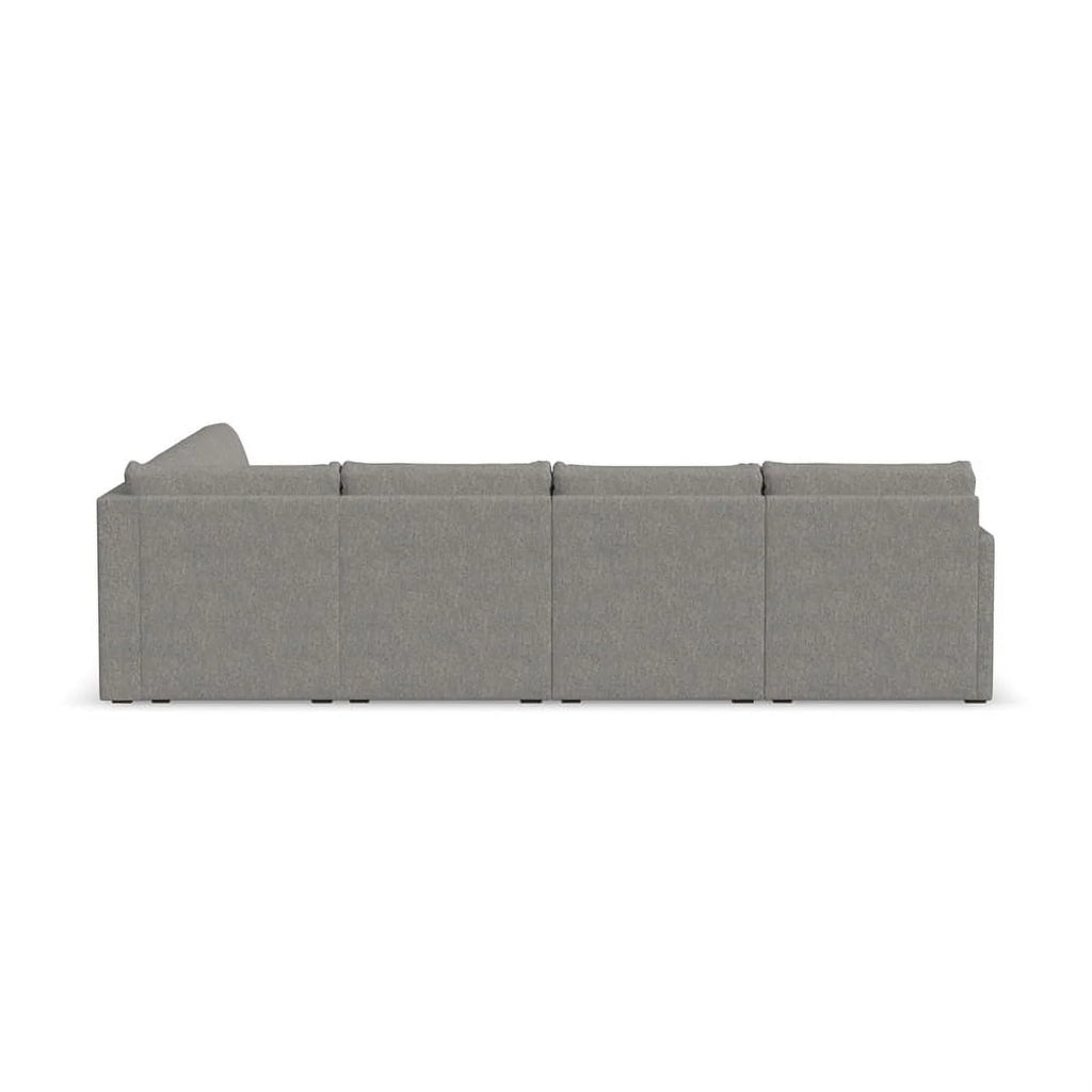 Gray 6 Seat Sectional with Performance Fabric K829009