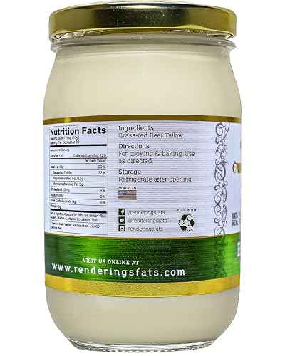 14 oz Grass-Fed Beef Tallow N520