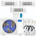 39,000 BTU 3 Zone Ceiling Cassette Ductless Air Conditioner and Heat Pump L903536