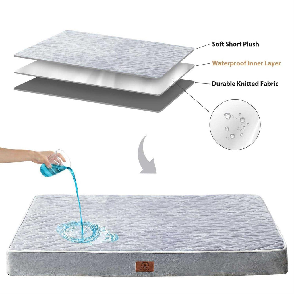 Orthopedic Waterproof Dog Bed with Removable Washable Cover J4145