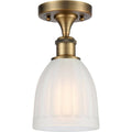 Brushed Brass Semi-Flush Mount Light U522951