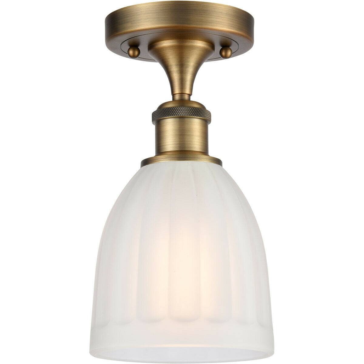 Brushed Brass Semi-Flush Mount Light U522951