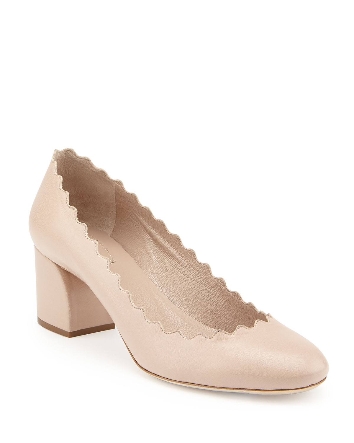 Pink Leather Pump B62712