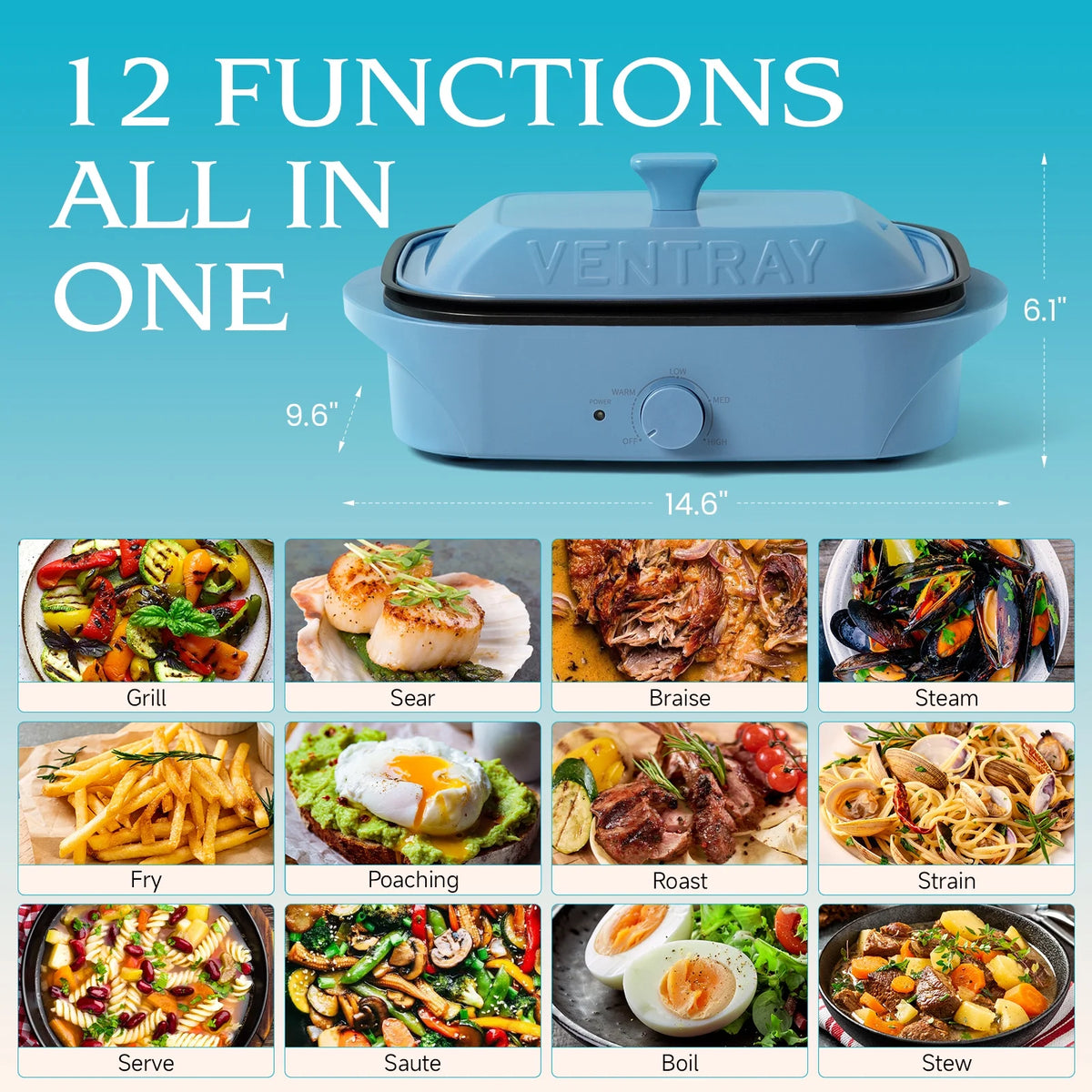 12-In-1 Electric Indoor Grill C5252
