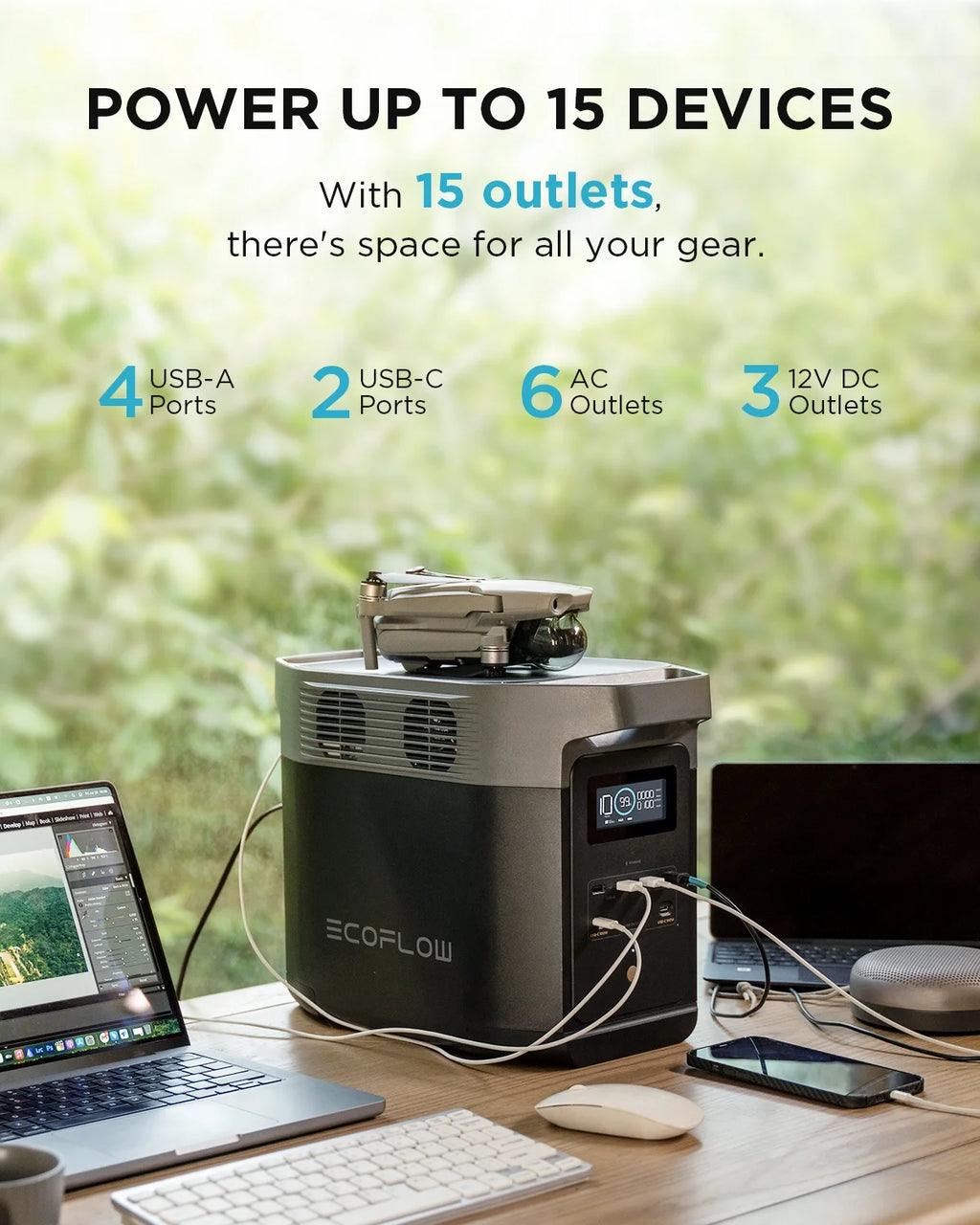 Portable Power Station with Smart Extra Battery A869590