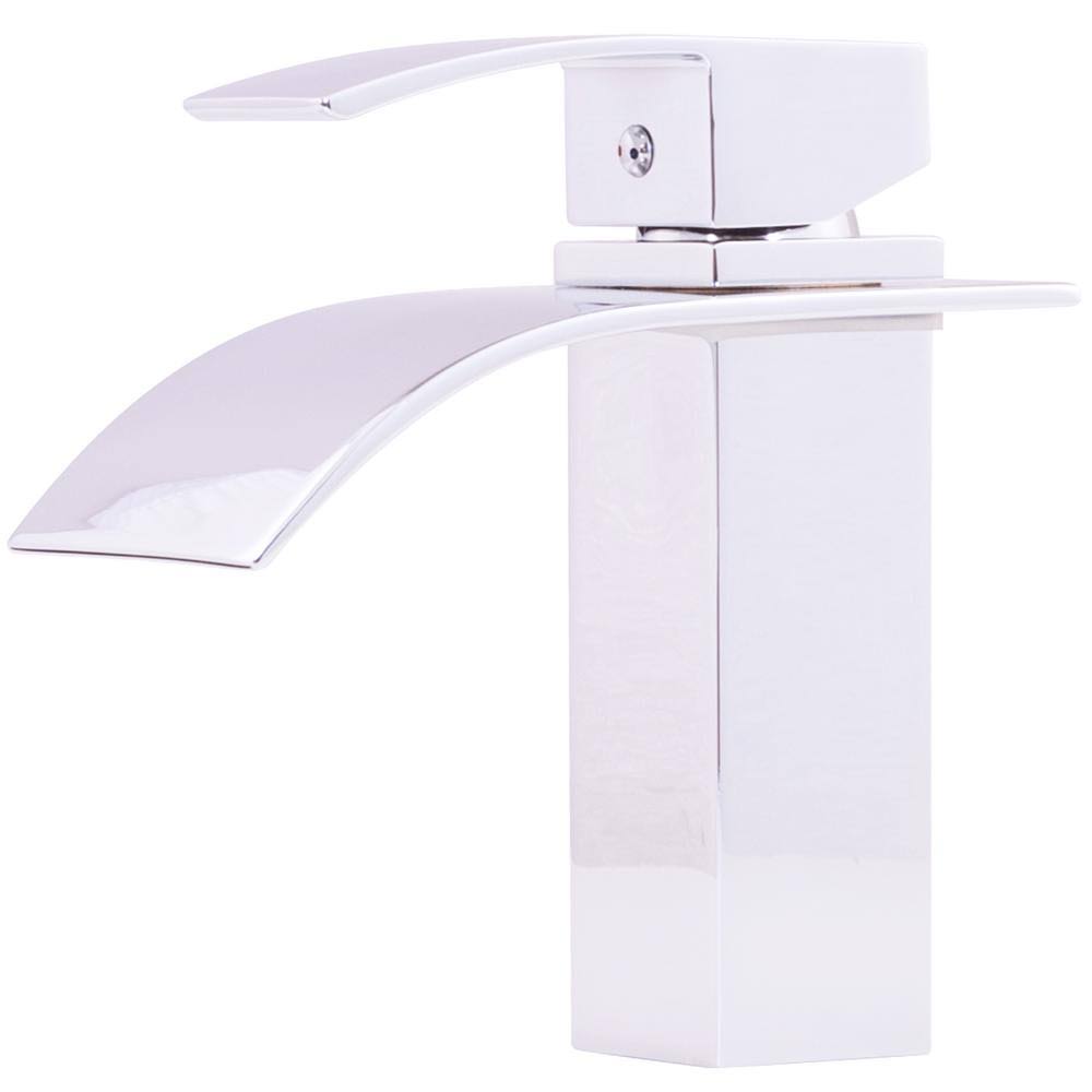 Chrome Finish Single Lever Bathroom Faucet B473488