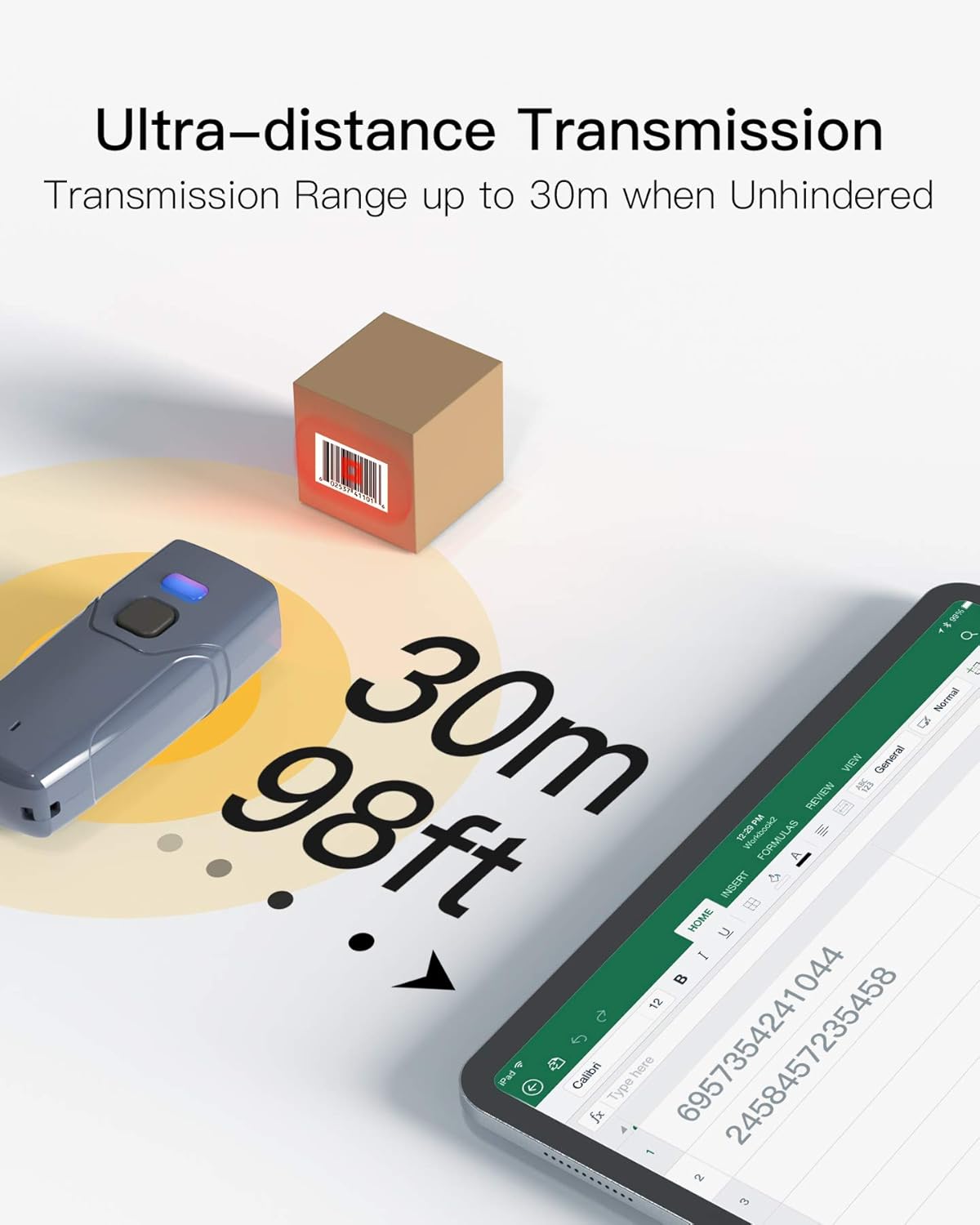 2D Bluetooth Barcode Scanner O485