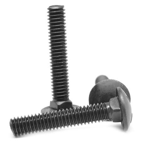5/16 inch-18 x 1 1/2 inch Coarse Thread Grade 5 Carriage Bolt Medium Carbon Steel Black Oxide Pk 1250 Z67610