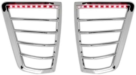 Pack of 2 Chrome Led Tail Light Bezel Trim Cover for Nissan Titan F2816