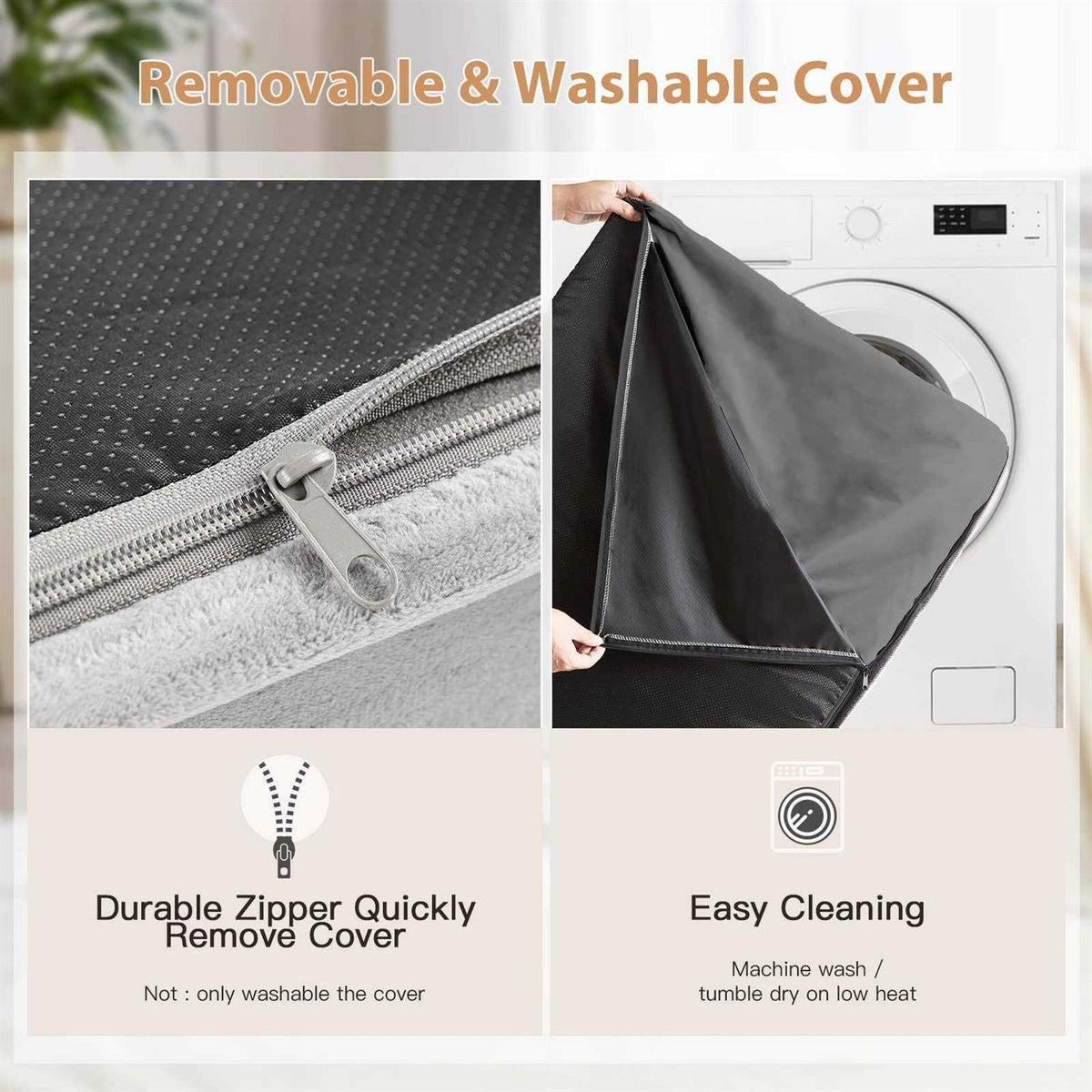 Orthopedic Waterproof Dog Bed with Removable Washable Cover J4145