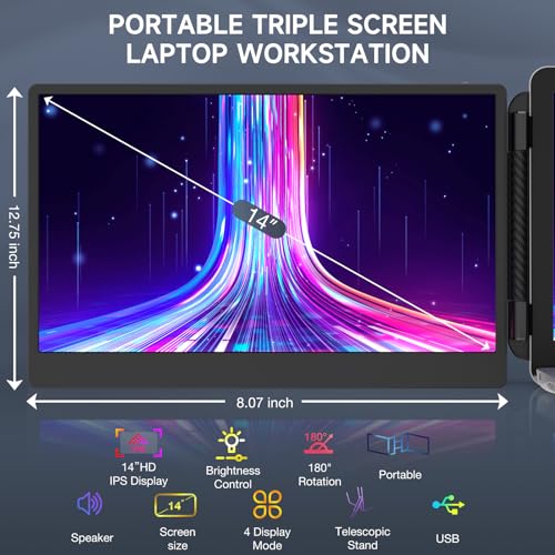 14'' Portable 1080P FHD IPS Laptop Monitor G6225