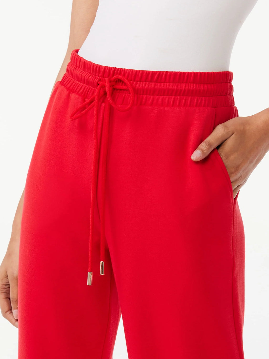 Women's Cropped Scuba Lounge Pants Q799549