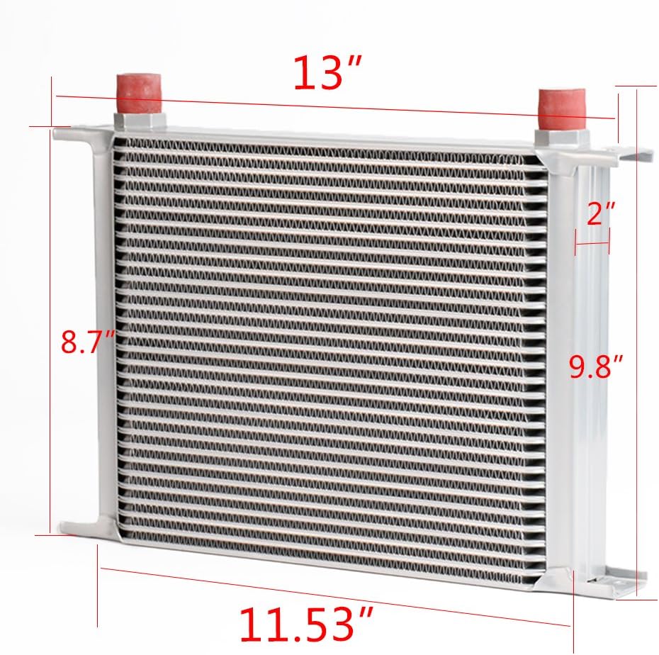 30 Row 10AN Universal Engine Transmission Oil Cooler with 7" Fan Kit A95301