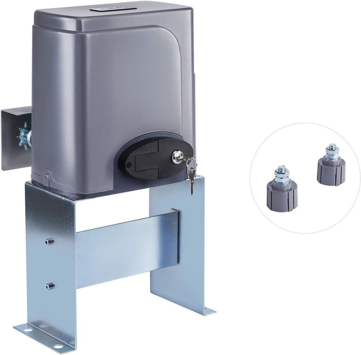 Automatic Sliding Gate Opener with 2 Remote Controls, Electric Motor, Complete Hardware Kit for Sliding Gate Up to 40 Feet N73144
