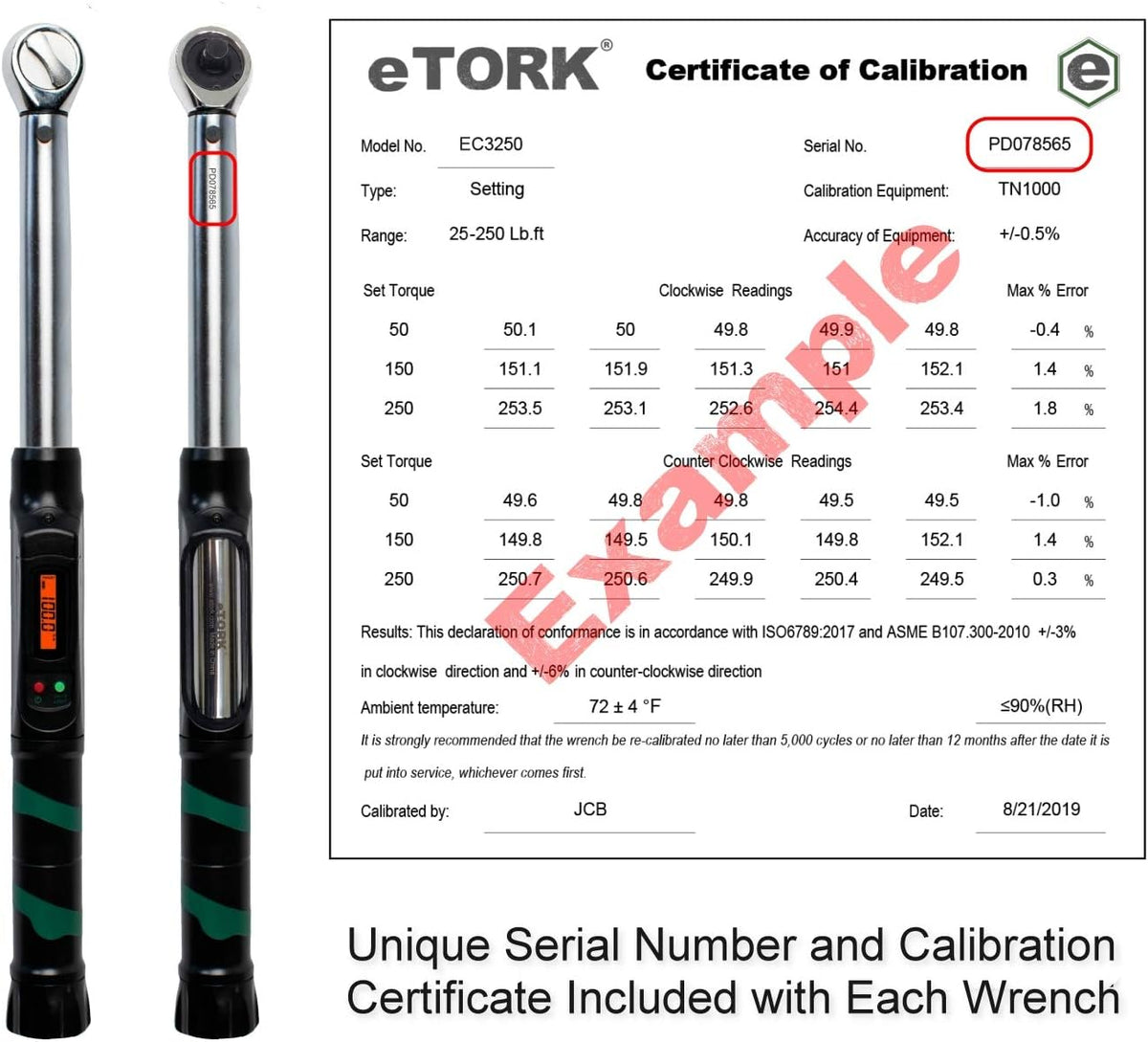 1/2-Inch Drive Electronic Torque Wrench (25-250 ft.-lb./33.9-339 N.m) L289505