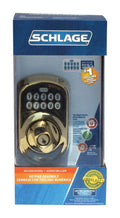 Bright Brass Steel Electronic Deadbolt I830