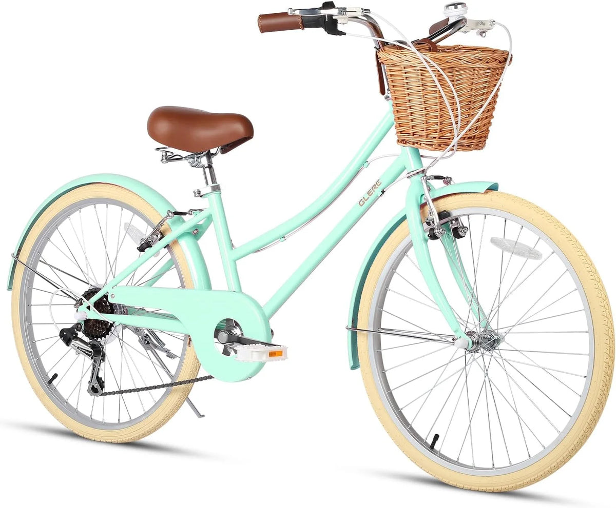 24 Girls Cruiser Bike 6-Speed Purple B7688