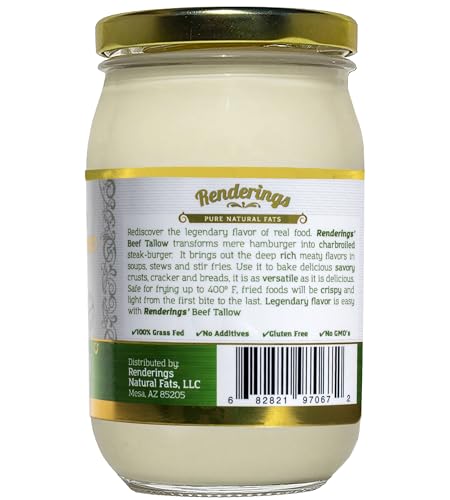 14 oz Grass-Fed Beef Tallow N520