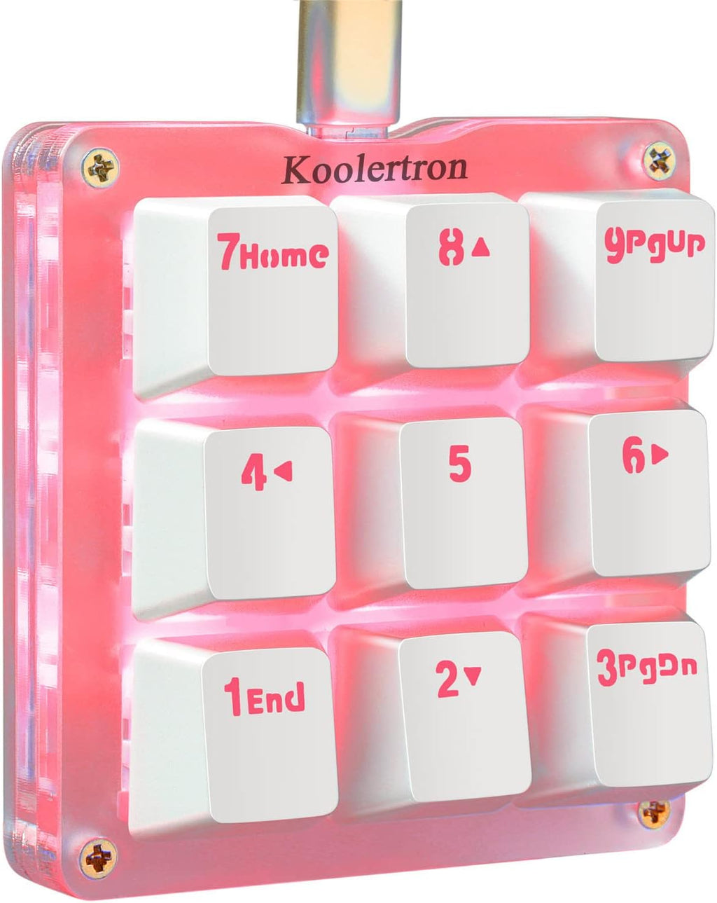 One Handed Mechanical Keyboard with RGB LED Backlit 9 Programmable Keys Blue Switches G111