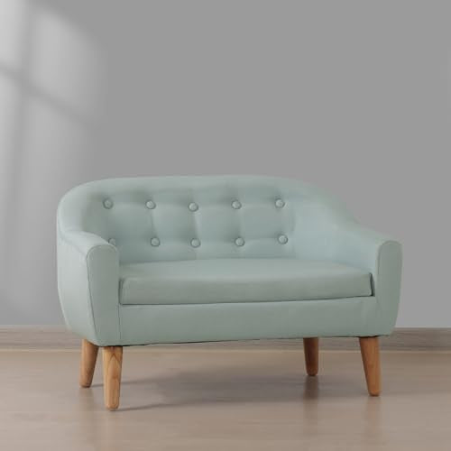 Blue Double Seat Children Reclining Couch Sofa K675
