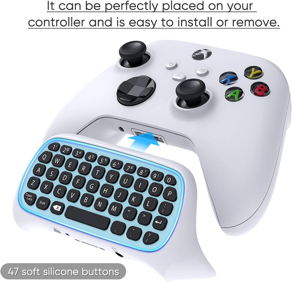 Mini Game Chatpad Keypad with Audio/3.5mm Headset Jack & 2.4Ghz Receiver N168939