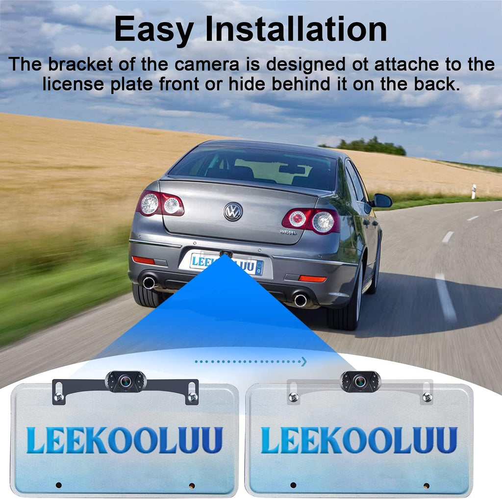 HD 1080P Wired Backup Camera with Monitor Kit J4132