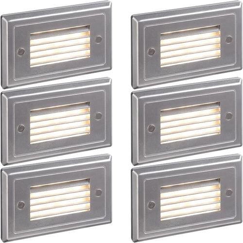 12V Low Voltage LED Outdoor Step Lights, 3W, Pack of 6 E75317