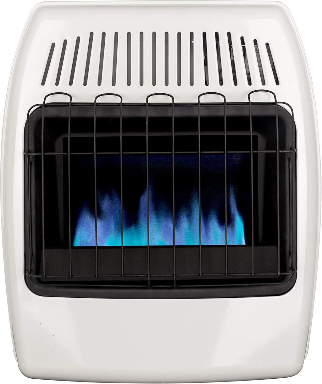 White 20,000 BTU Natural Gas Wall Heater B6855