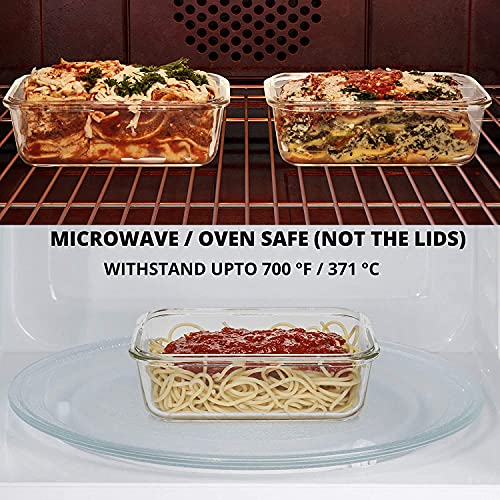 Large Glass Food Storage Containers with Lids, BPA Free I148102